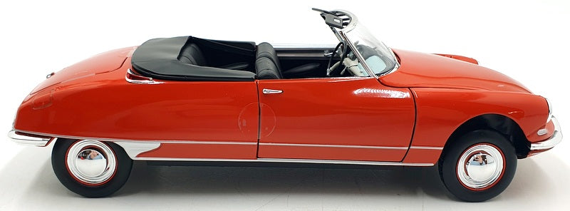 Norev 1/18 Scale Diecast 181599 - Citroen DS 19 Cabriolet 1961 - Corail Red