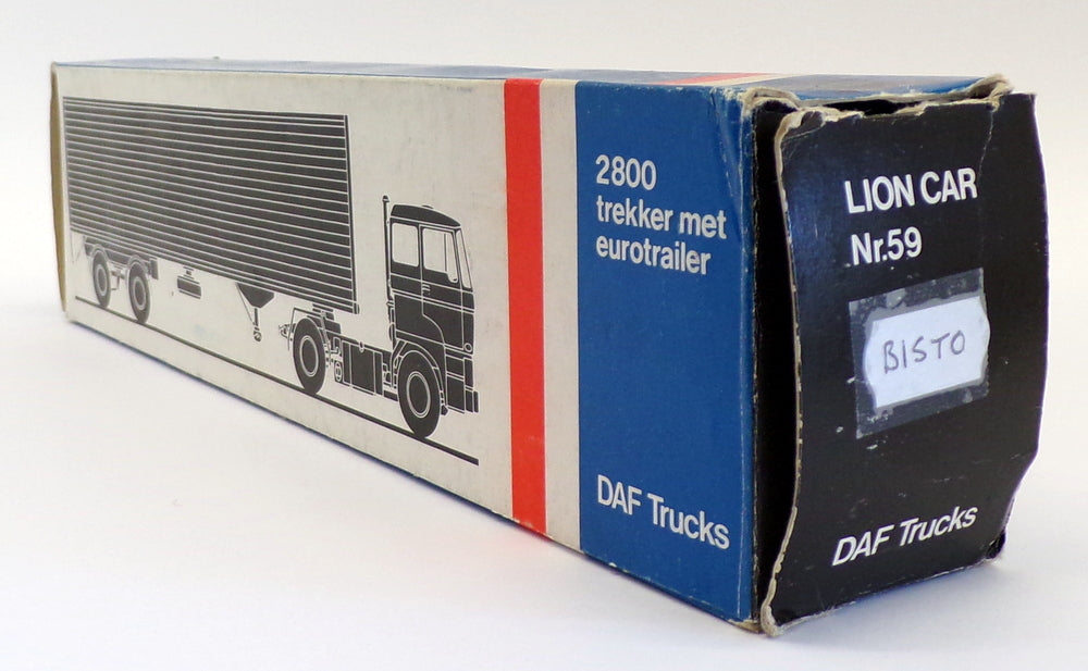 Lion Toys 1/50 Scale Truck No.59 - DAF 2800 Trekker Eurotrailer - Bisto