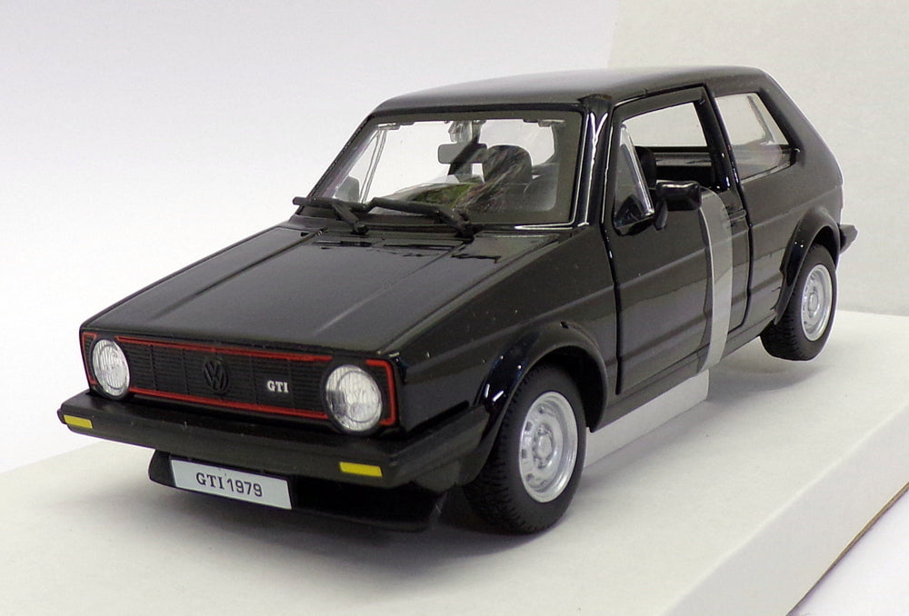 Burago 1/24 Scale 18-21089BK - 1979 Volkswagen Golf Mk1 GTI - Black