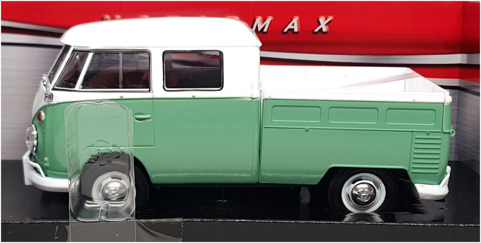 Motor Max 1/24 Scale 79343WTGRN - Volkswagen Type 2 (T1) Double Cab Pick-Up