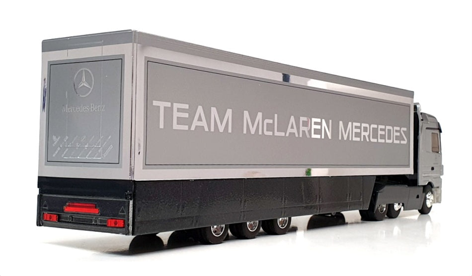 Eligor 1/43 Scale 111595 - Mercedes Actros Transporter McLaren Mercedes - Silver
