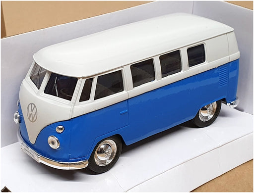 Welly 10.5cm Long Diecast 49764 - Volkswagen T1 Bus - Blue/Lt Grey