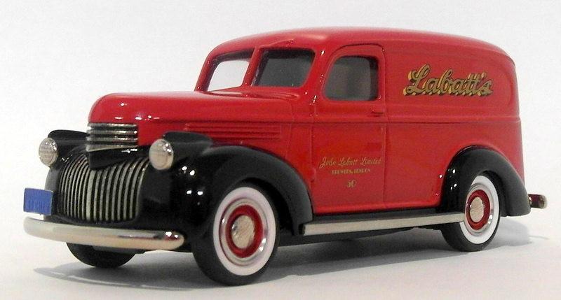 Durham 1/43 Scale DC12B  - 1941 Chevrolet Panel Delivery Van Labatt's Red