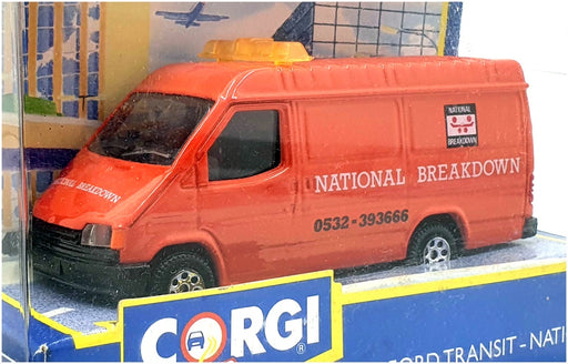 Corgi Appx 11cm Long Diecast 91642 - Transit Van "National Breakdown"