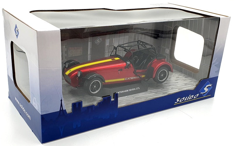 Solido 1/18 Scale Diecast S1801804 Caterham Seven 275 2014 Academy Red