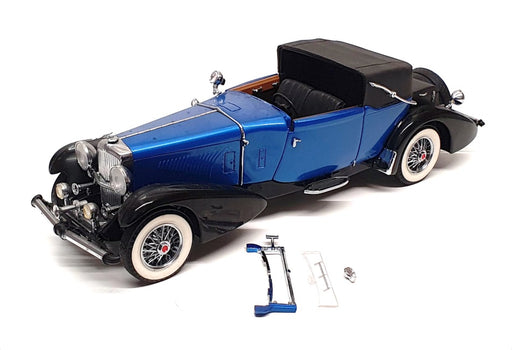 Franklin Mint 1/24 Scale 251022R - 1933 Duesenberg J Victoria - Blue/Black