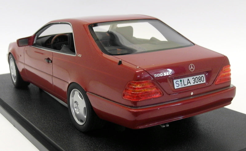 Cult 1/18 Scale Resin - CML 079-3 Mercedes Benz 600 SEC C140 1992 Red