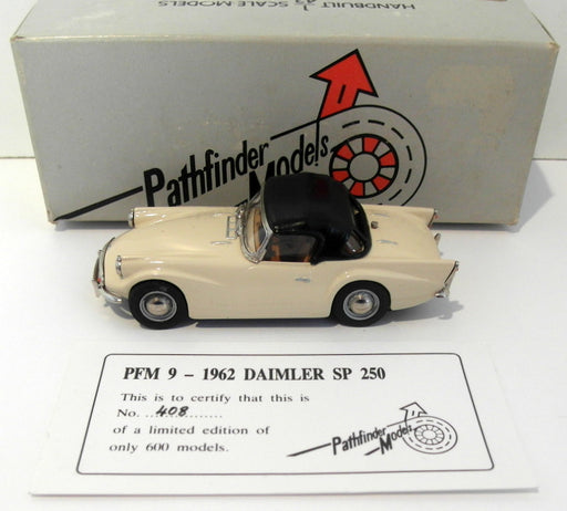 Pathfinder Models 1/43 Scale PFM9 - 1962 Daimler SP 250 Top Up 1 Of 600 Cream
