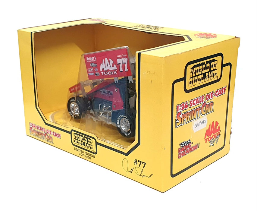 Racing Champions 1/24 Scale 98035 - Sprint Race Car No.77 Jeff Shephard - Red