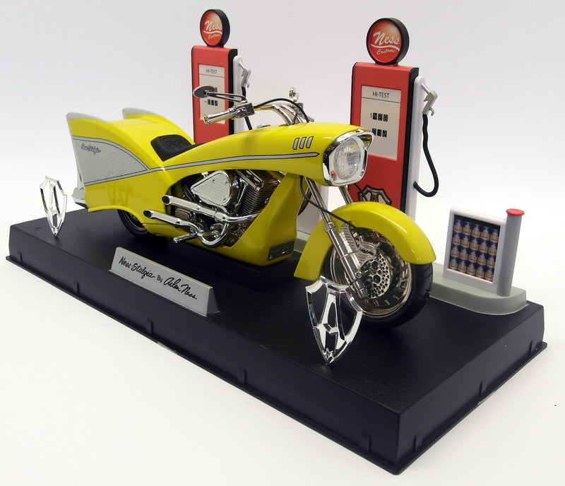 TOY ZONE 30cms - 89999 Arlen Ness Motorcycles Ness-Stalgia Yellow