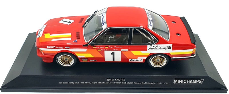 Minichamps 1/18 Scale Diecast 155 852501 BMW 635 CSi A.Felder 24H 1985 #1