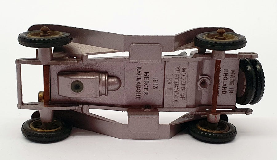 Matchbox Models Of Yeasteryear 8cm Long SM137 - Mercer Runabout - Silver