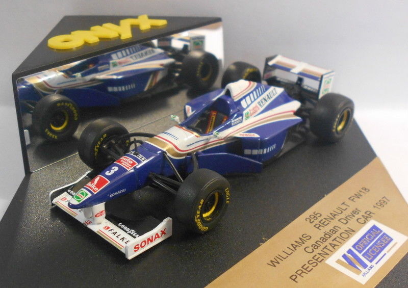 Onyx 1/43 Scale - 295 WILLAMS RENAULT CANADIAN DRIVER