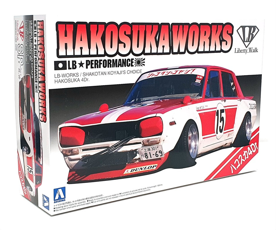 Aoshima 1/24 Scale Model Kit 051269 - LB-Works Nissan Skyline Hakosuka Works 4Dr