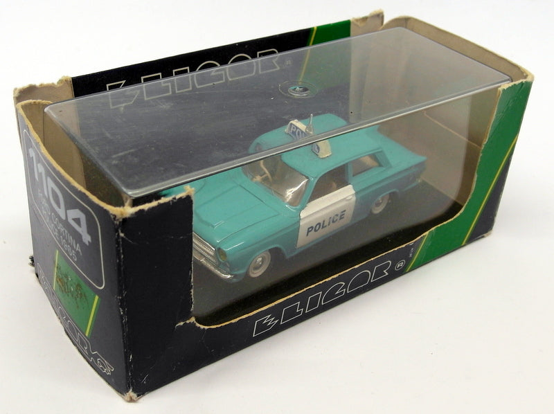 Eligor 1/43 Scale EL18 - 1104 1965 Ford Cortina MK1 Police RHD White Wheels