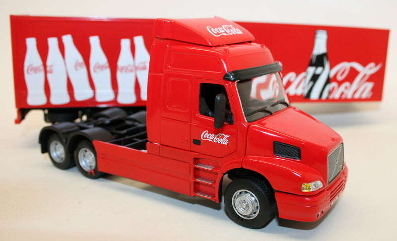 Oxford 1/50 Scale Diecast Truck CR043CC - Volvo NH12 & Fridge Trailer Coca Cola