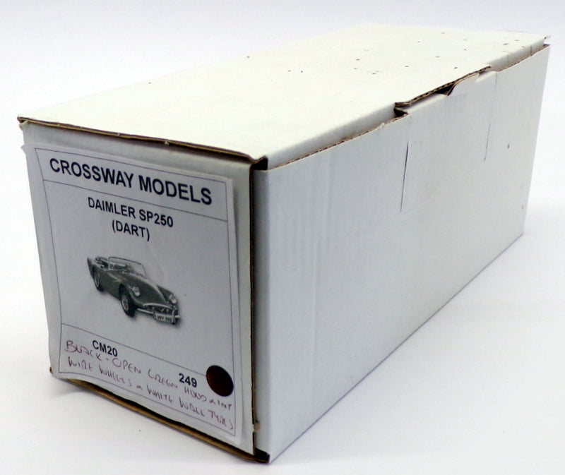 Crossway Models 1/43 Scale Model Car CM20 - Daimler SP250 Dart - Black