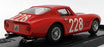 Box Model 1/43 Scale Diecast 8430 - Ferrari 275 GTB/4 #228 Targa Florio1966 Red