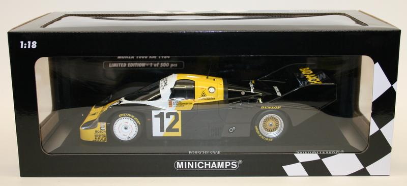 Minichamps 1/18 Diecast 155 846612 Porsche 956K Schornstein Bad Aachen Monza '84