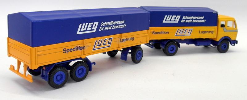 Conrad 1/50 31OCT2017K Mercedes Benz Lueg Covered Truck + Trailer Model Truck