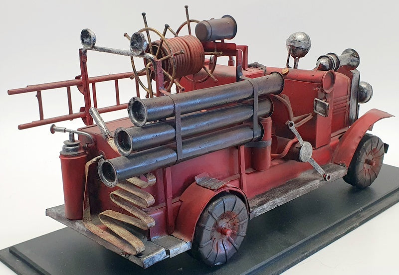 Unbranded 39cm Long Tin Fire Truck UB0903 - SO Ppaire Fire Dept Truck