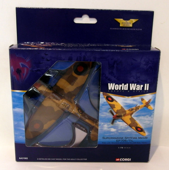 Corgi 1/72 Scale diecast AA31902 Supermarine Spitfire MKIB EP706/TL 249 Sqn