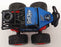 Kandy Toys 12cm Long TY3509 - Rock Crawlers 4WD Power Friction Power - Blue