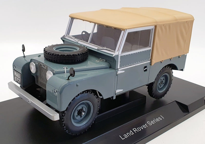 Model Car Group 1/18 Scale MCG18178 - 1957 Land Rover - Grey/Beige Canvas