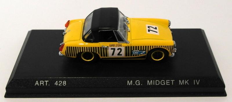 Detail Cars 1/43 Scale Diecast ART428 - MG Midget MkIV #72 - Yellow