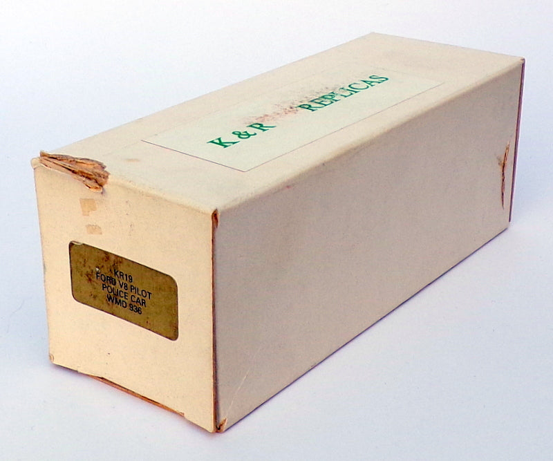 K&R Replicas 1/43 Scale Built Kit KR19 - Ford V8 Pilot Police Car - Black