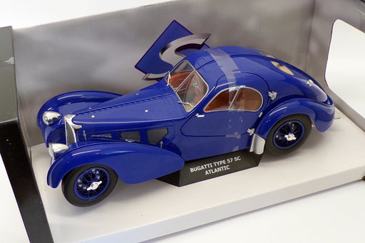 Solido 1/18 Scale Model Car S1802103 - Bugatti Type 57 SC Atlantic - Blue