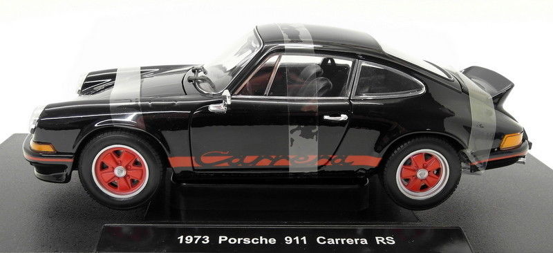 Welly 1/18 Scale Diecast - 18044W 1973 Porsche 911 Carrera RS Black / Red