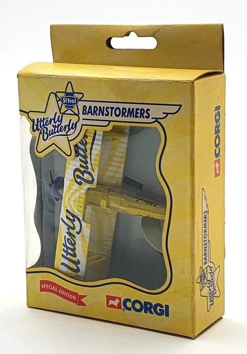Corgi 10cm Wide Wingspan Aircraft 65701 - Utterly Butterly Yellow/White/Blue