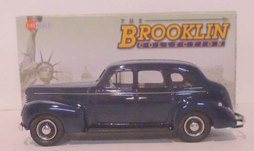 Brooklin 1/43 Scale BRK187 - 1939 Nash Embassador Eight 4-Door Sedan Blue