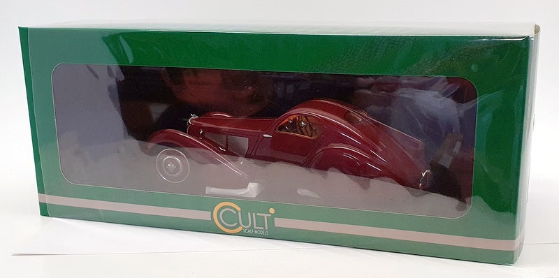 Cult Models 1/18 Scale Resin CML057-1 - Bugatti Type 51 Dubos Coupe - Met Red