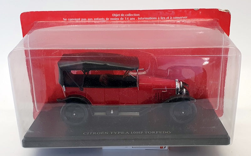 Hachette 1/24 Scale Diecast 1507IR - Citroen Type A 10hp Torpedo - Red/Black