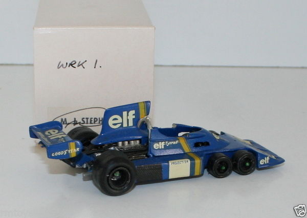 WESTERN MODELS SIGNED 1st VERSION - 1/43 SCALE WRK1 ELF TYRRELL 6 WHEEL PROTO