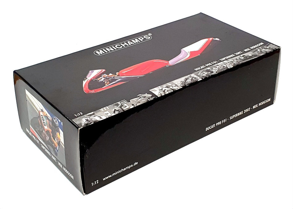 Minichamps 1/12 Scale 122 021200 - Ducati 998 F01 2002 SIGNED Hodgson