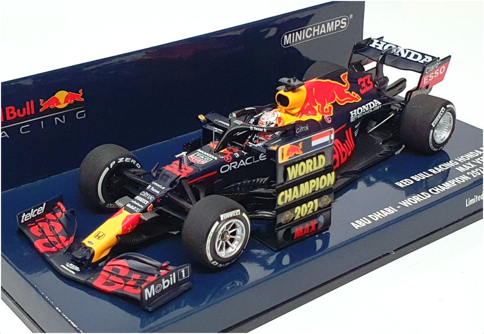 Minichamps 1/43 Scale 410 212333 - F1 Red Bull Honda RB16B WC Verstappen 2021