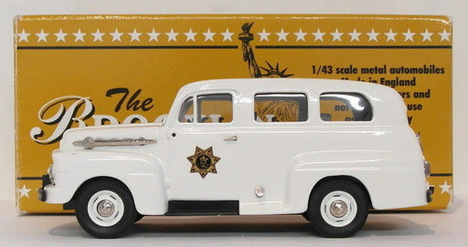 Brooklin 1/43 Scale BRK42B  - 1952 Ford F-1 Ranger Colorado State Police White