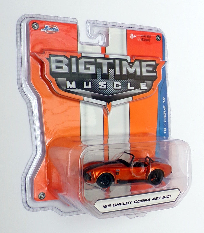 Jada Bigtime Muscle 1/64 Scale 12006 - 1965 Shelby Cobra 427 S/C - Met Orange