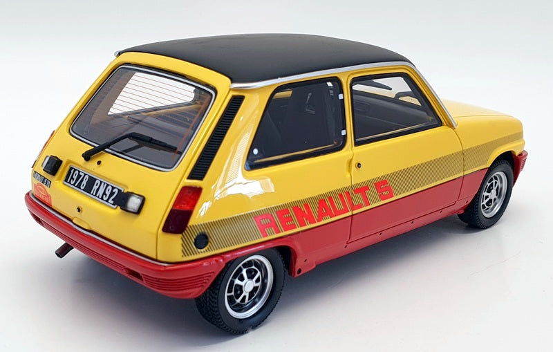 Otto Mobile 1/18 Scale Resin OT891 - 1978 Renault 5 TS Monte Carlo - Yellow/Red