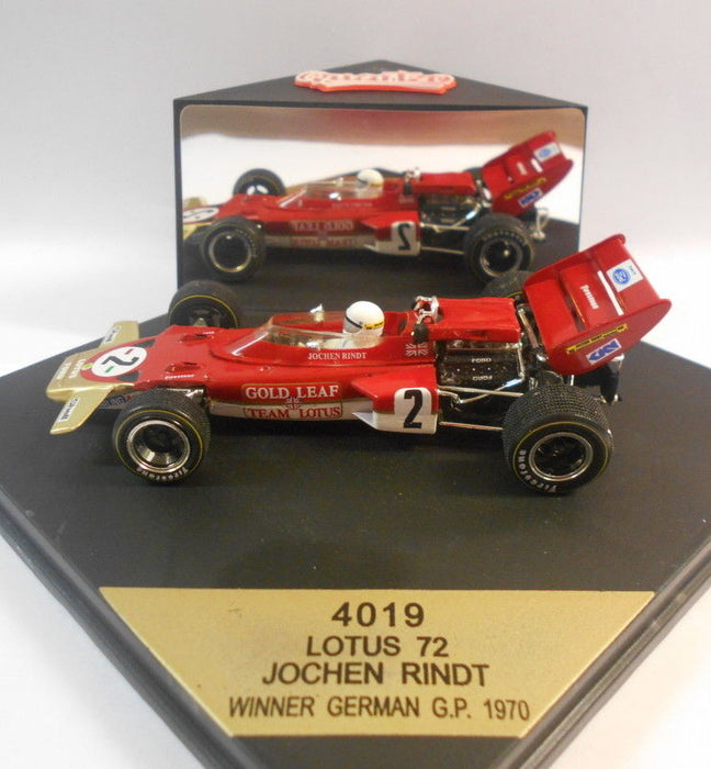 Quartzo 1/43 Scale - Q4019 LOTUS 72 JOCHEN RINDT WINNER GERMAN GP 1970