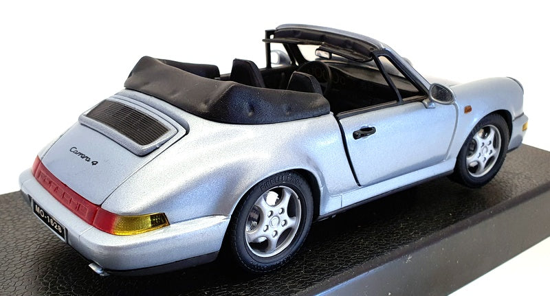 Anson 1/18 Scale Model Car 30309-W - Porsche 911 Carrera 4 Cabriolet  - Silver