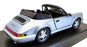 Anson 1/18 Scale Model Car 30309-W - Porsche 911 Carrera 4 Cabriolet  - Silver