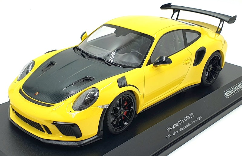 Minichamps 1/18 Scale Diecast 155 068231 - Porsche 911 GT3 RS 2019 Yellow