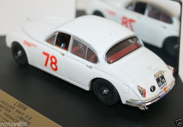 VITESSE 1/43 SCALE - L191A JAGUAR MKII MK2 3.8 TOUR DE FRANCE 1960 CONSTEN RENEL