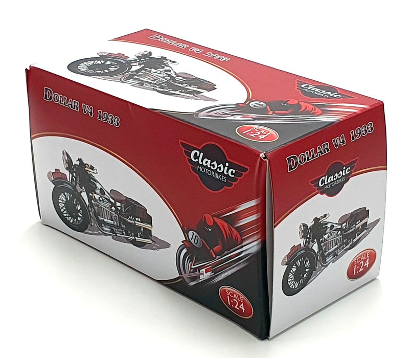 Atlas Editions 1/24 Scale 4 658 121 - 1933 Dollar V4 Motorbike