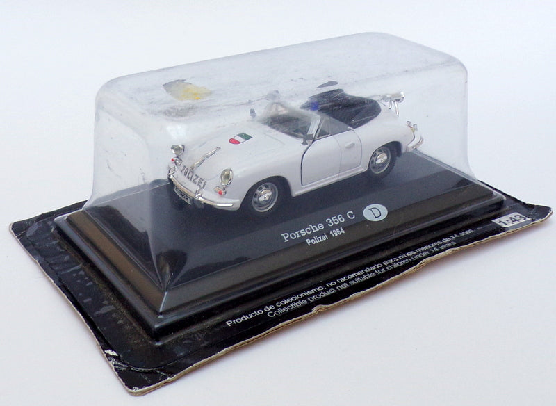 Altaya 1/43 Scale Police Car ALP011 - Porsche 356 C - Polizei 1964