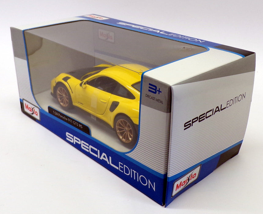 Maisto 1/24 Scale Model Car 31523 - Porsche 911 GT2 RS - Yellow